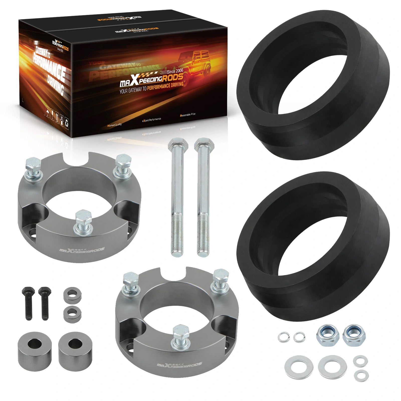 Skid Plate & Differential Drop Kit For Lifted Toyota 4Runner & FJ Cruiser (2003-2009 4WD)