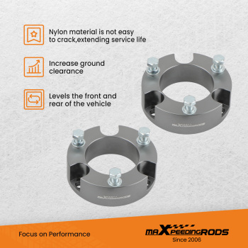 3 Front 2 Rear Lift Kit w/Differential Drop Spacers For Toyota 4Runner 2003-22