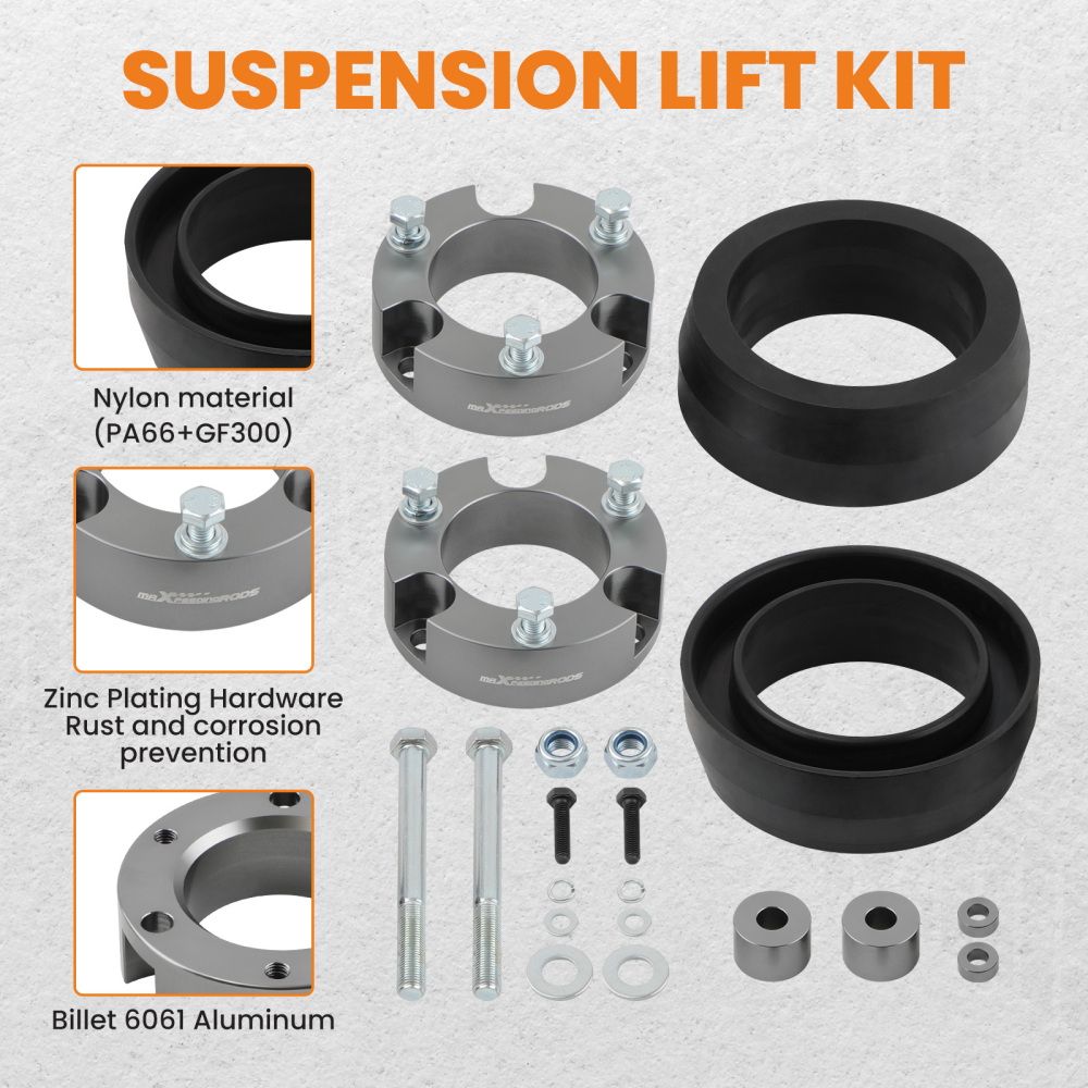 3 Front 2 Rear Lift Kit w/Differential Drop Spacers For Toyota 4Runner 2003-22