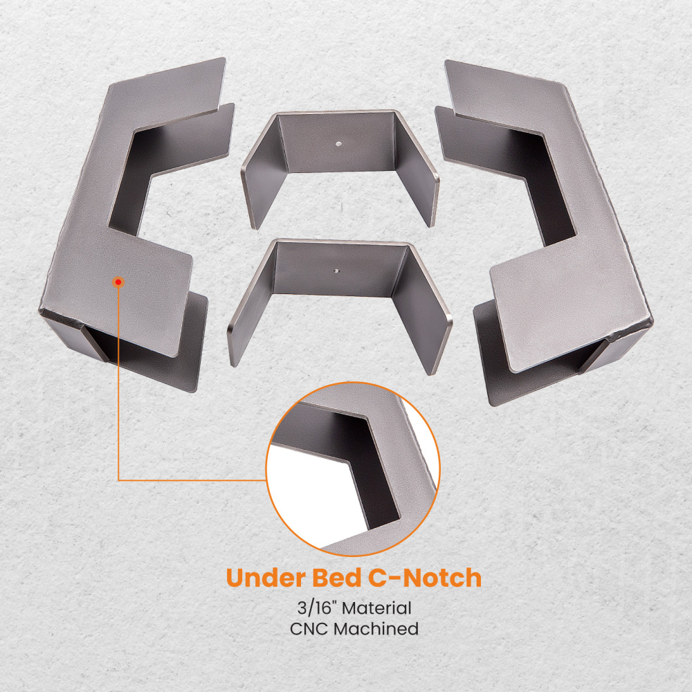 Under Bed Weld In C-Notch compatible for Chevrolet Silverado 1500 Pickup 2007-2018