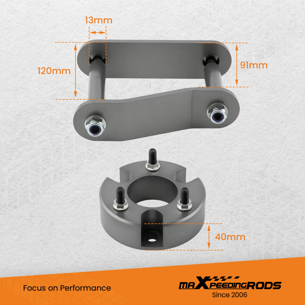 3 Front 2 Rear Lift Kit compatible for Nissan Frontier 2005-23 compatible for Suzuki Equator 2009-12