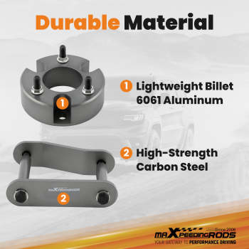 3 Front 2 Rear Lift Kit compatible for Nissan Frontier 2005-23 compatible for Suzuki Equator 2009-12