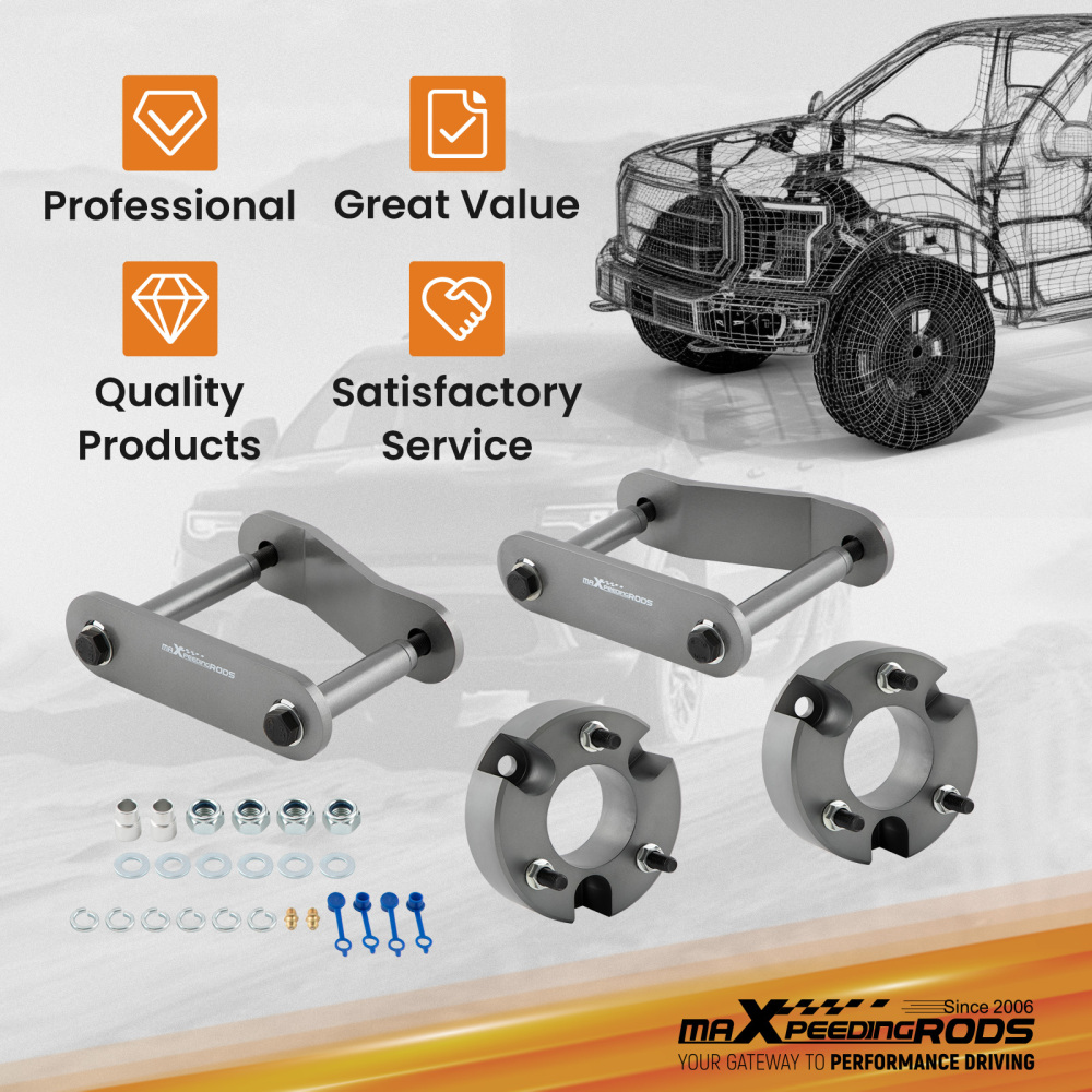 3 Front 2 Rear Lift Kit compatible for Nissan Frontier 2005-23 compatible for Suzuki Equator 2009-12