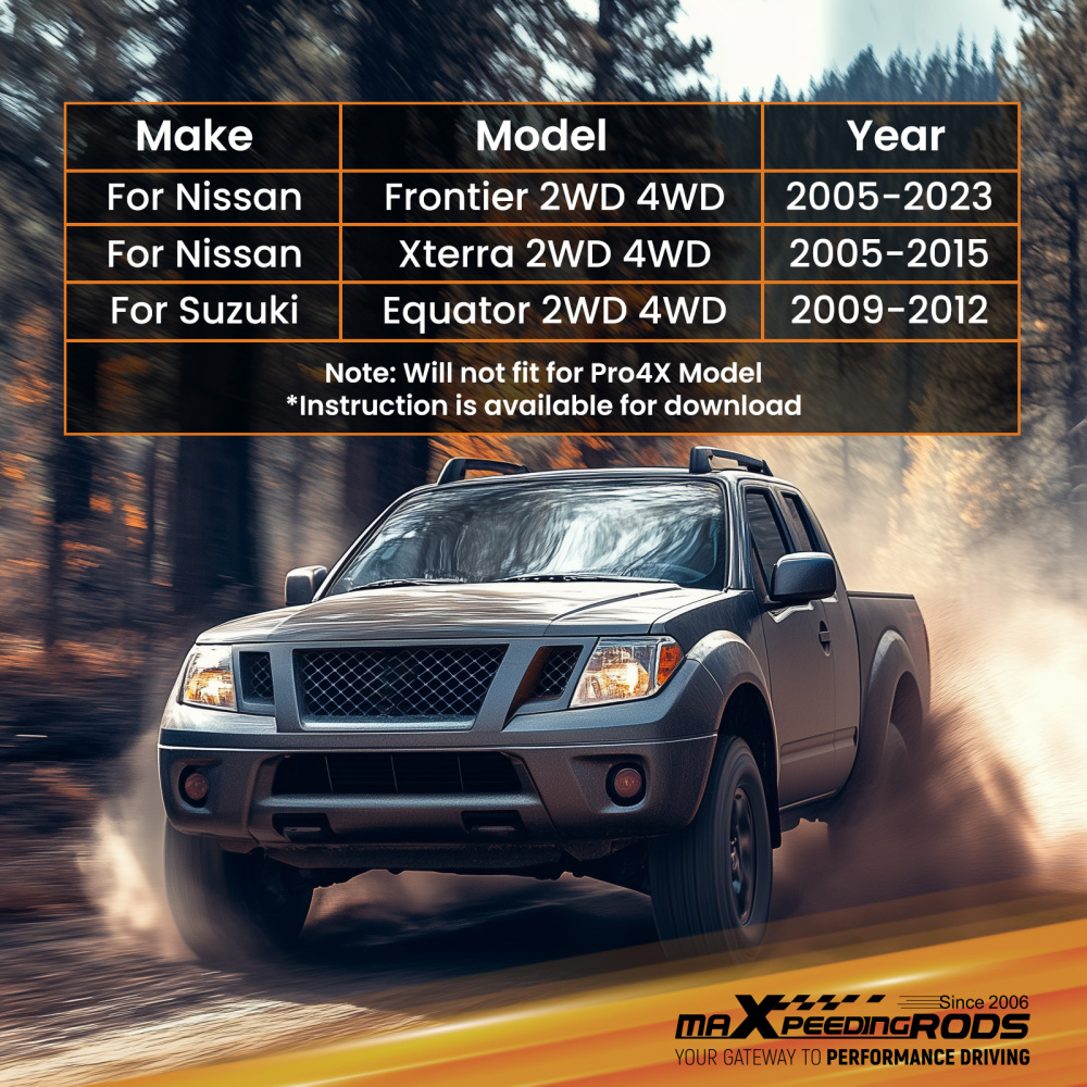 Leveling Lift Kit 3 inch Front 2 inch Rear compatible for NISSAN FRONTIER Xterra 2005 2006-2014