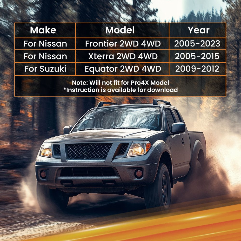 Leveling Lift Kit 3 inch Front 2 inch Rear compatible for NISSAN FRONTIER Xterra 2005 2006-2014