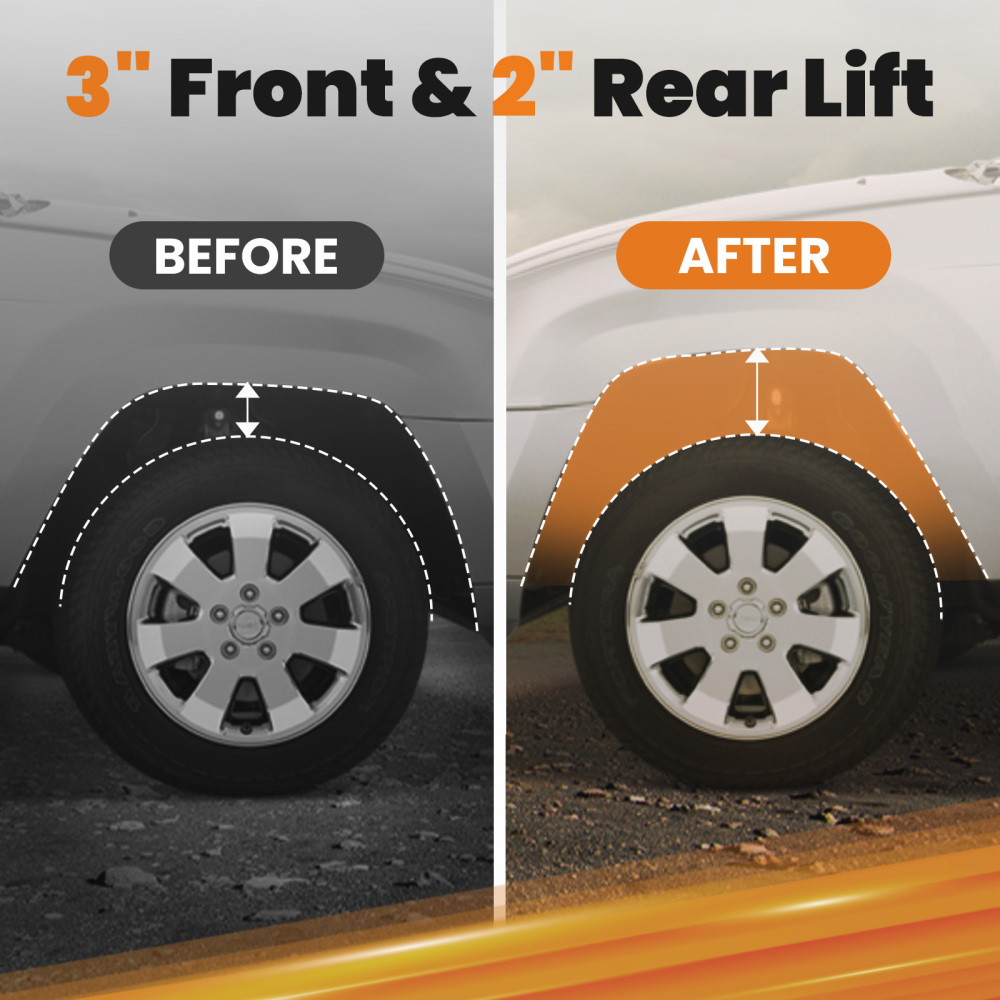 Leveling Lift Kit 3 inch Front 2 inch Rear compatible for NISSAN FRONTIER Xterra 2005 2006-2014