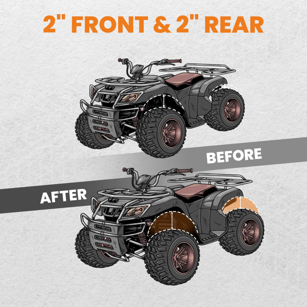 Anteriori e Posteriori Lift Kit 2 pollice Brackets compatibile per Polaris Ranger RZR 570 2012-2018	