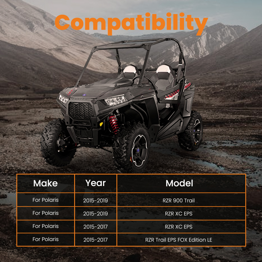 Kit de levage avant et arrière 2  poucepour compatible pour Polaris RZR 900 Trail 50 pouce Trail 2015 2016 2017 18