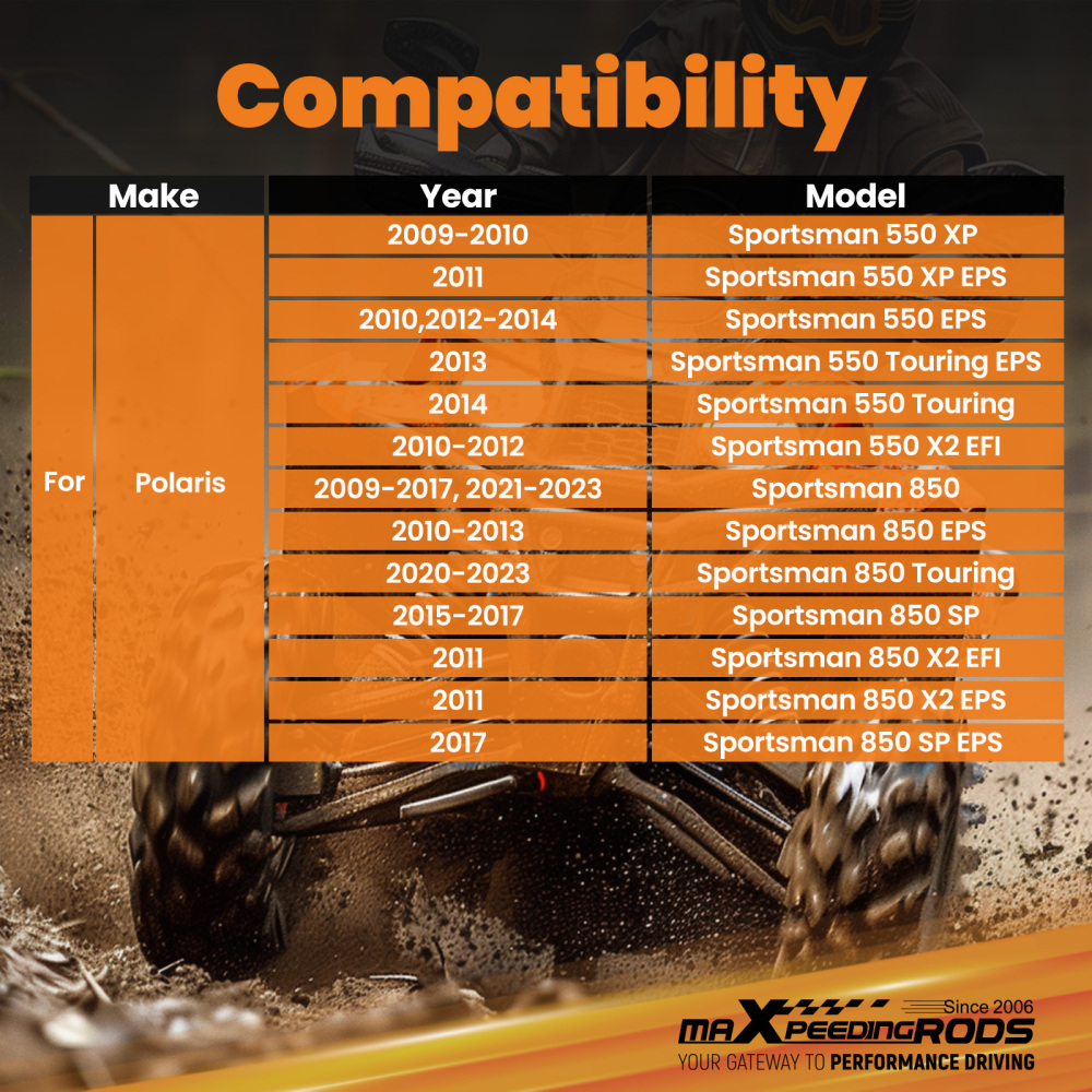 2 inch Lift Kit compatible for Polaris Sportsman 850 2016 SP 2016