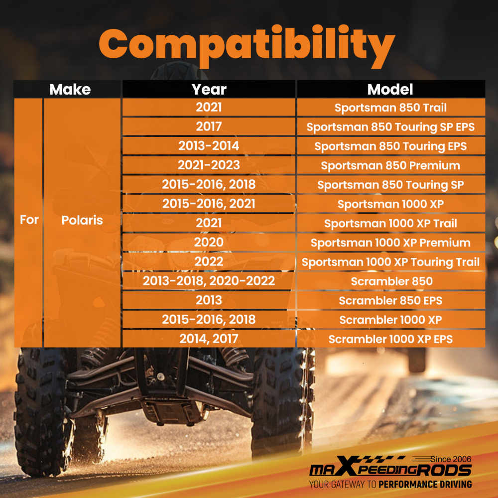 2 inch Lift Kit compatible for Polaris Sportsman 850 2016 SP 2016
