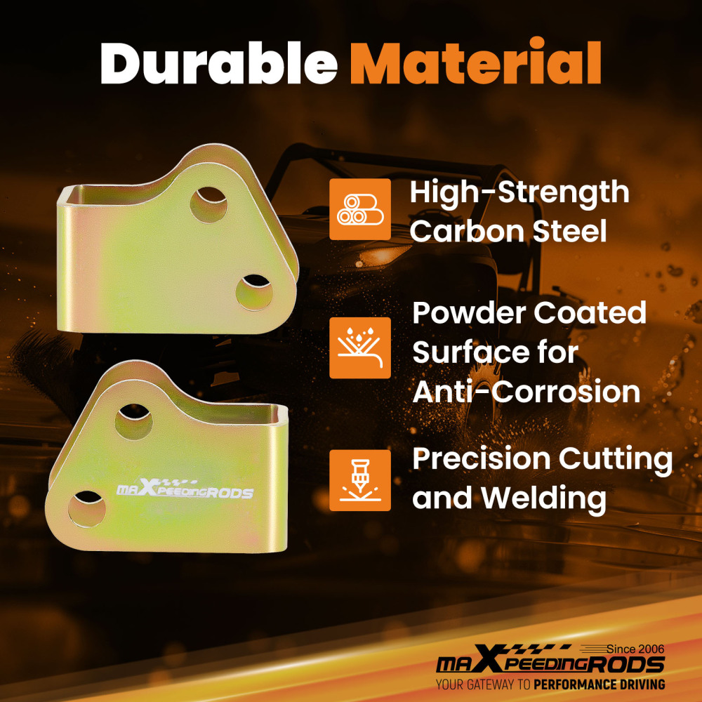 2 Front + Rear Full Lift Kit compatibile per Polaris Ranger 570 Complete Midsize 2014-2016