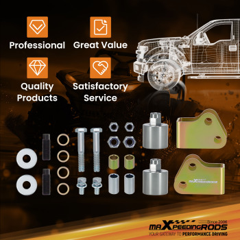 Front Rear 2 Lift Kit compatible for Polaris Ranger Crew 570 Midsize 2014 2015 2016-2023