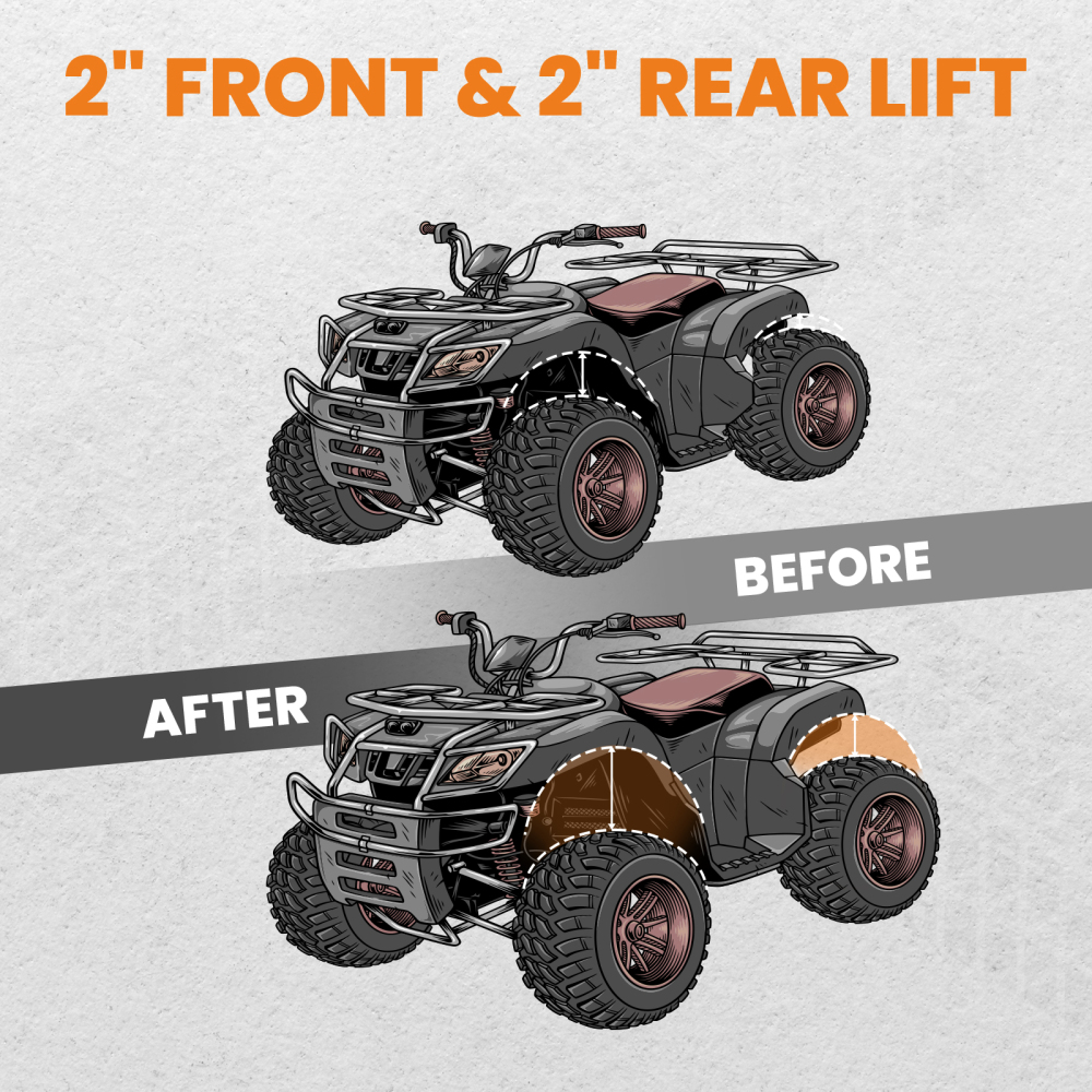 Front Rear UTV 2 inchLift Kit compatible for Polaris Ranger 570 Midsize 2014-2018