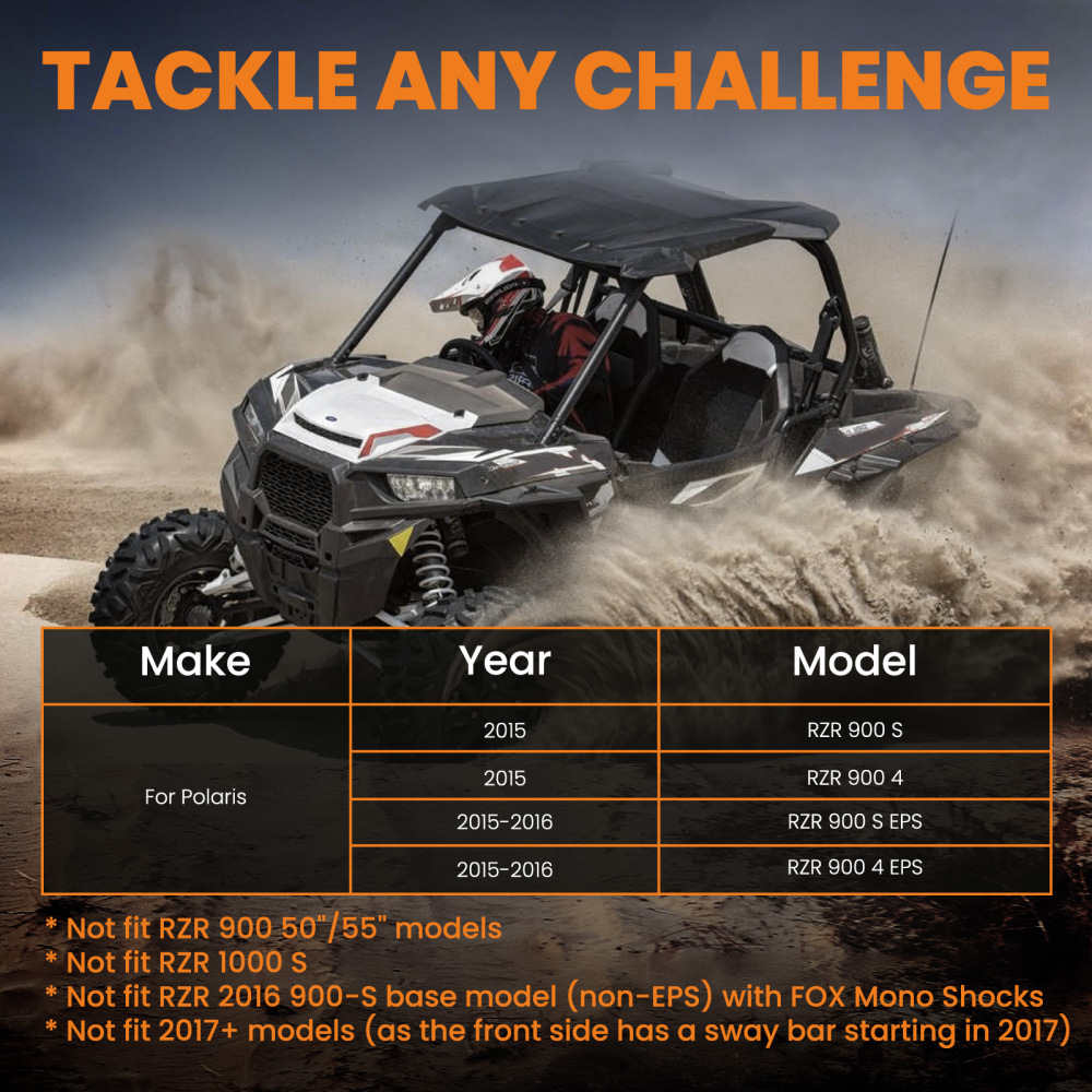 Compatible for Polaris RZR 900 S 900 4 UTV 2015-2016 Suspension Lift Kit 2 inch-5'' 