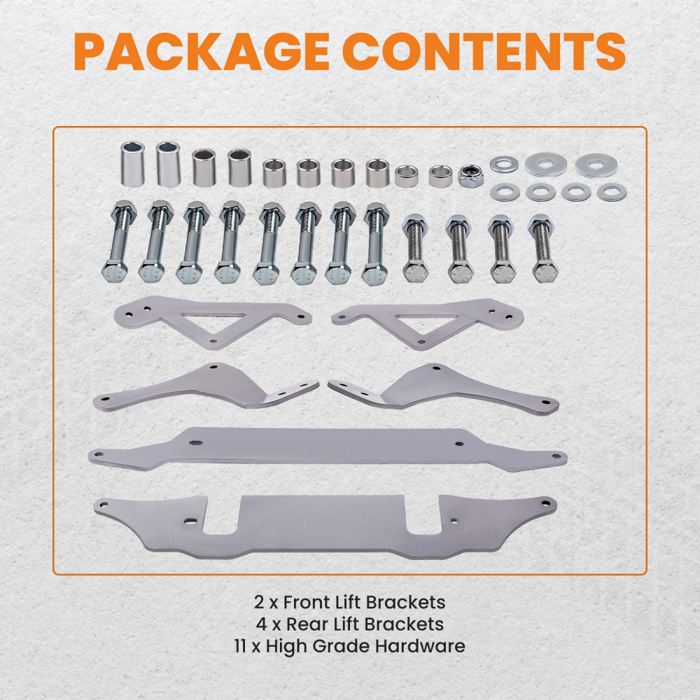 Compatible for Polaris RZR 900 S 900 4 UTV 2015-2016 Suspension Lift Kit 2 inch-5'' 