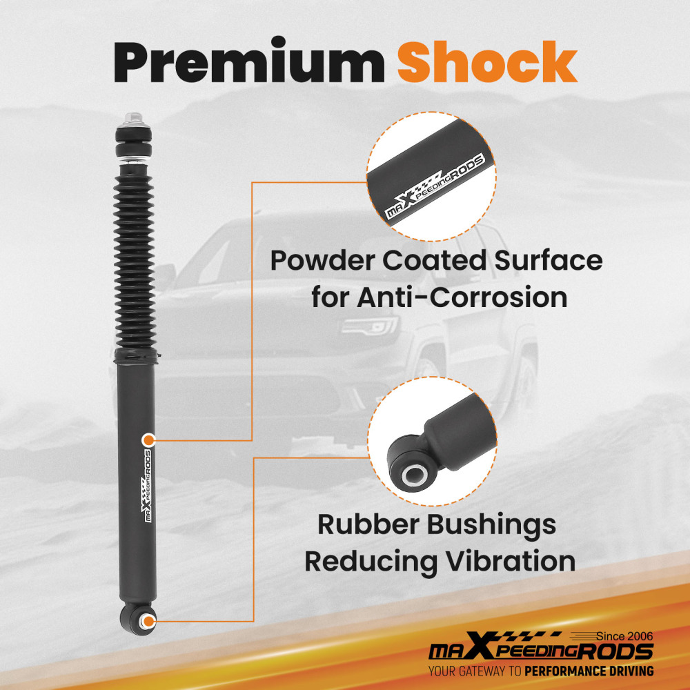 Maxspeedingrods 2.5 Leveling Kit w/ Shocks compatible for Ram 2500 3500 4WD 2014-2024