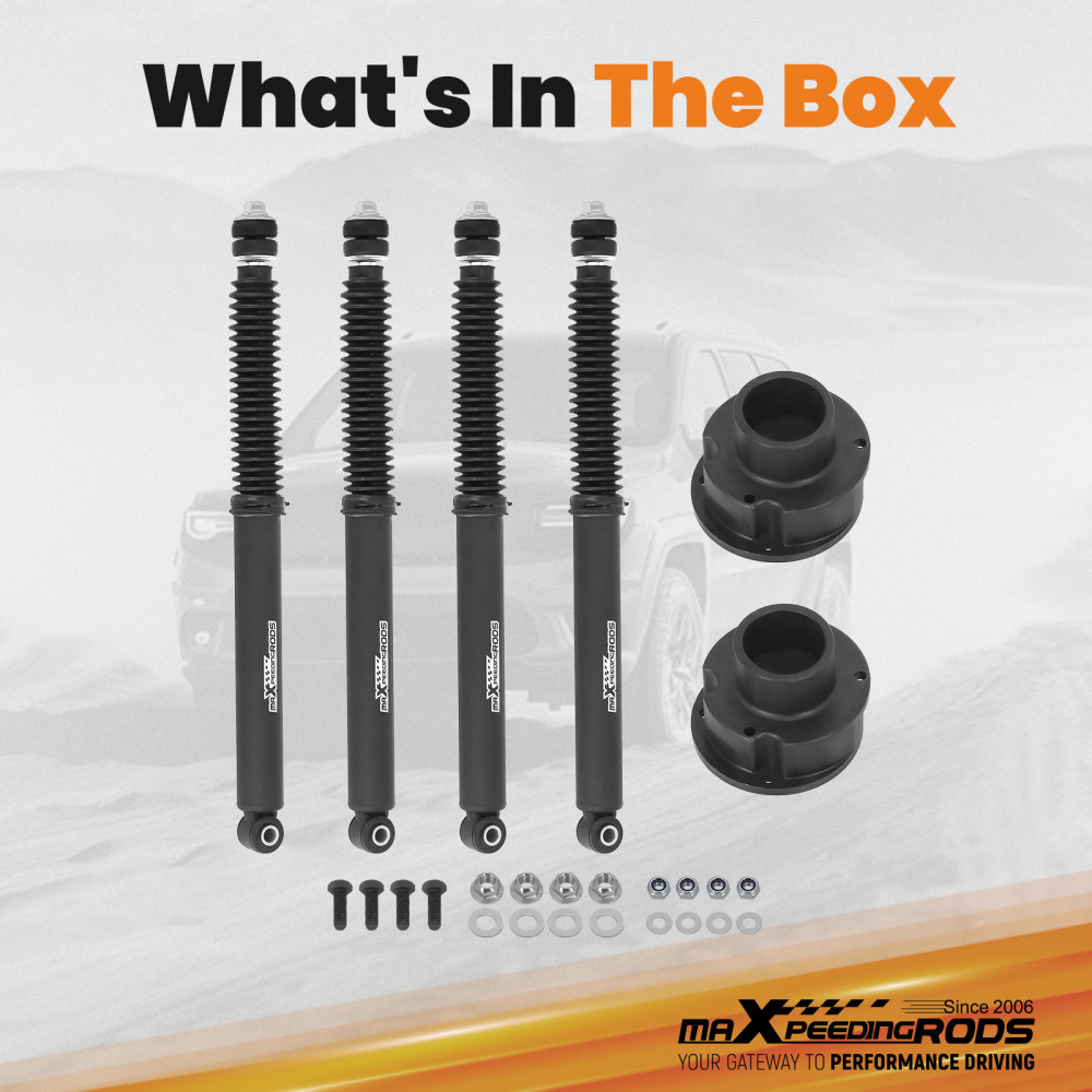 Maxspeedingrods 2.5 Leveling Kit w/ Shocks compatible for Ram 2500 3500 4WD 2014-2024
