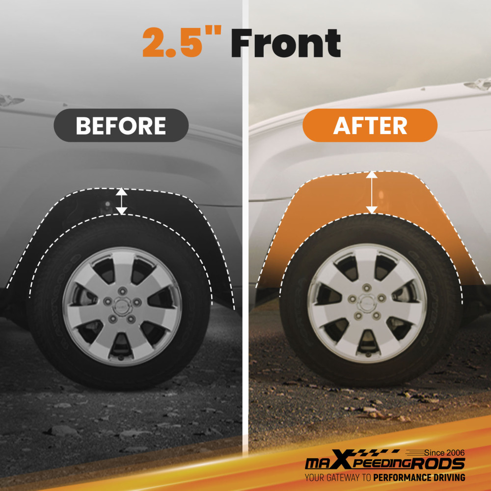 Maxspeedingrods 2.5 Leveling Kit w/ Shocks compatible for Ram 2500 3500 4WD 2014-2024