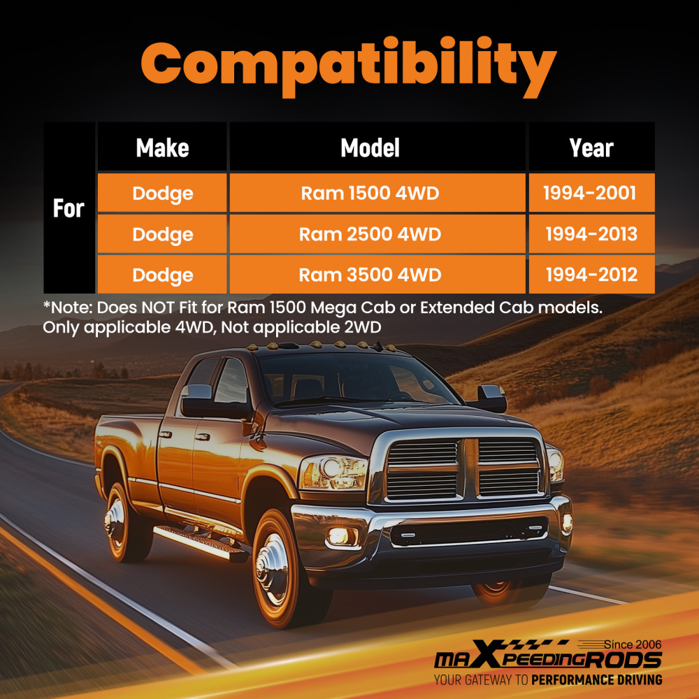 Kit leveli per sollevatore anteriore da 2  pollice3 pollice 2006-2010 solo per cabina compatibile per Dodge Ram 1500 Mega