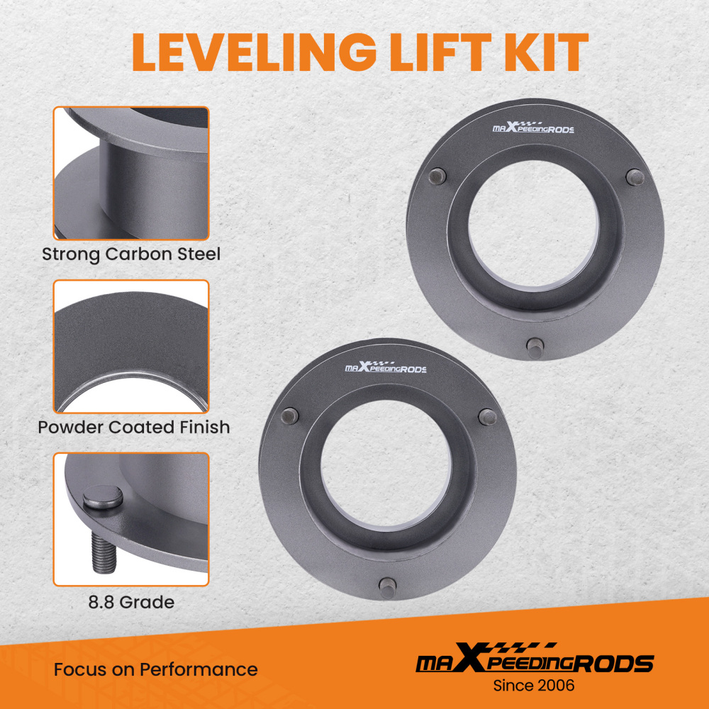 Compatible pour Dodge Ram 1500 2500 3500 3pouceLift Front Steel Coil Level Kit 4x4 1999+