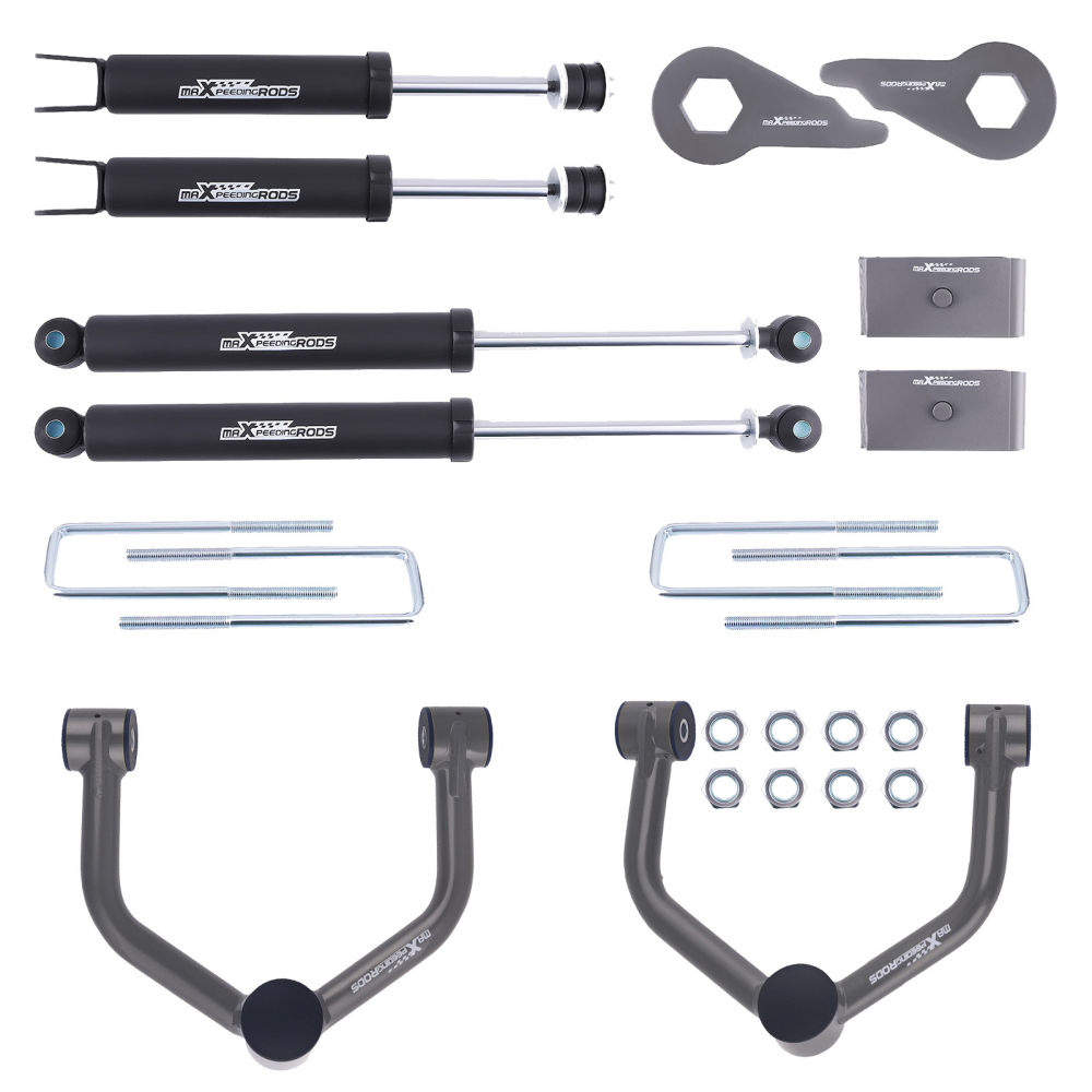 3 Front 3 Rear Lift Kit compatible for Chevy Silverado GMC Sierra 1500 4X4 4WD99-07