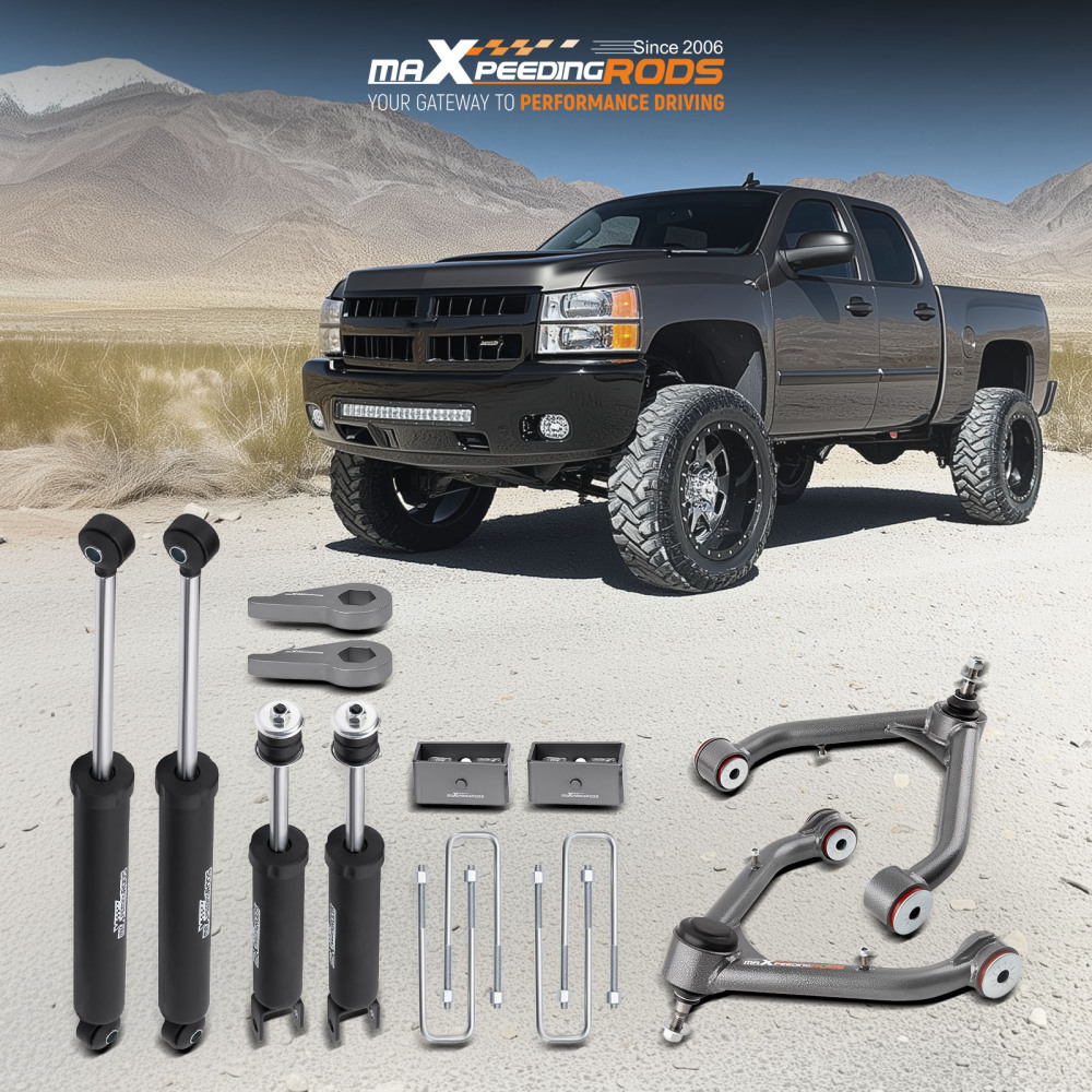 maXpeedingrods 1-3in Lift Kit compatible for Chevy Silverado GMC Sierra 1500 4WD 1999-2006