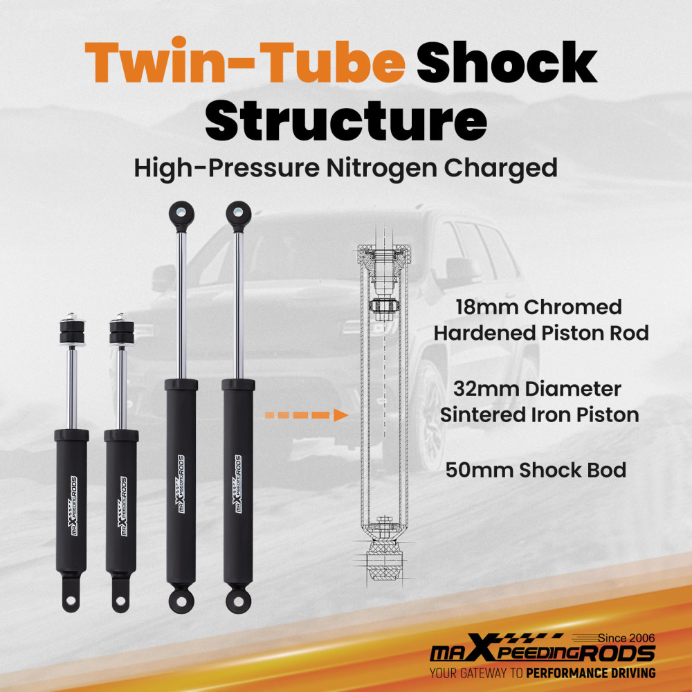 maXpeedingrods 1-3in Lift Kit compatible for Chevy Silverado GMC Sierra 1500 4WD 1999-2006