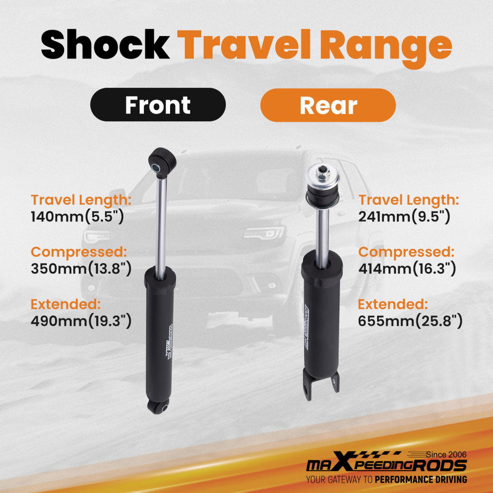 maXpeedingrods 1-3in Lift Kit compatible for Chevy Silverado GMC Sierra 1500 4WD 1999-2006