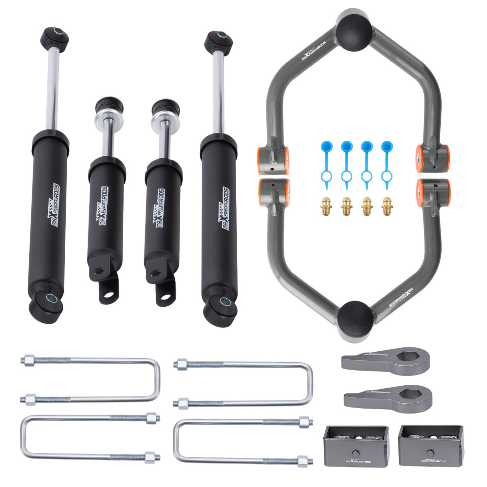 3 Front 3 Rear Lift Kit compatible for Chevy Silverado GMC Sierra 1500 4X4 4WD99-07