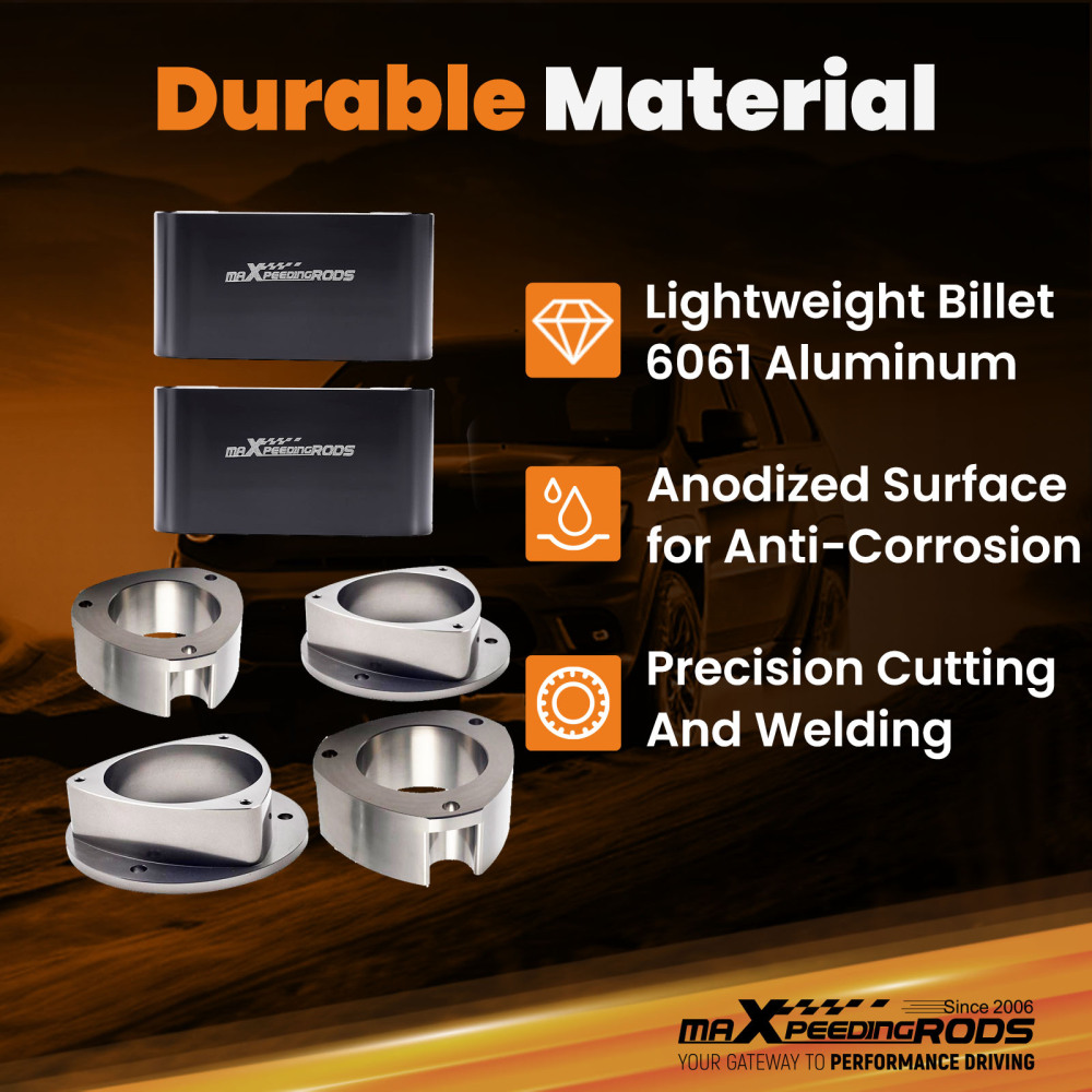 3 Full Lift Kit + 2 Rear Trailing Arm Spacers compatible for Subaru Forester Impreza