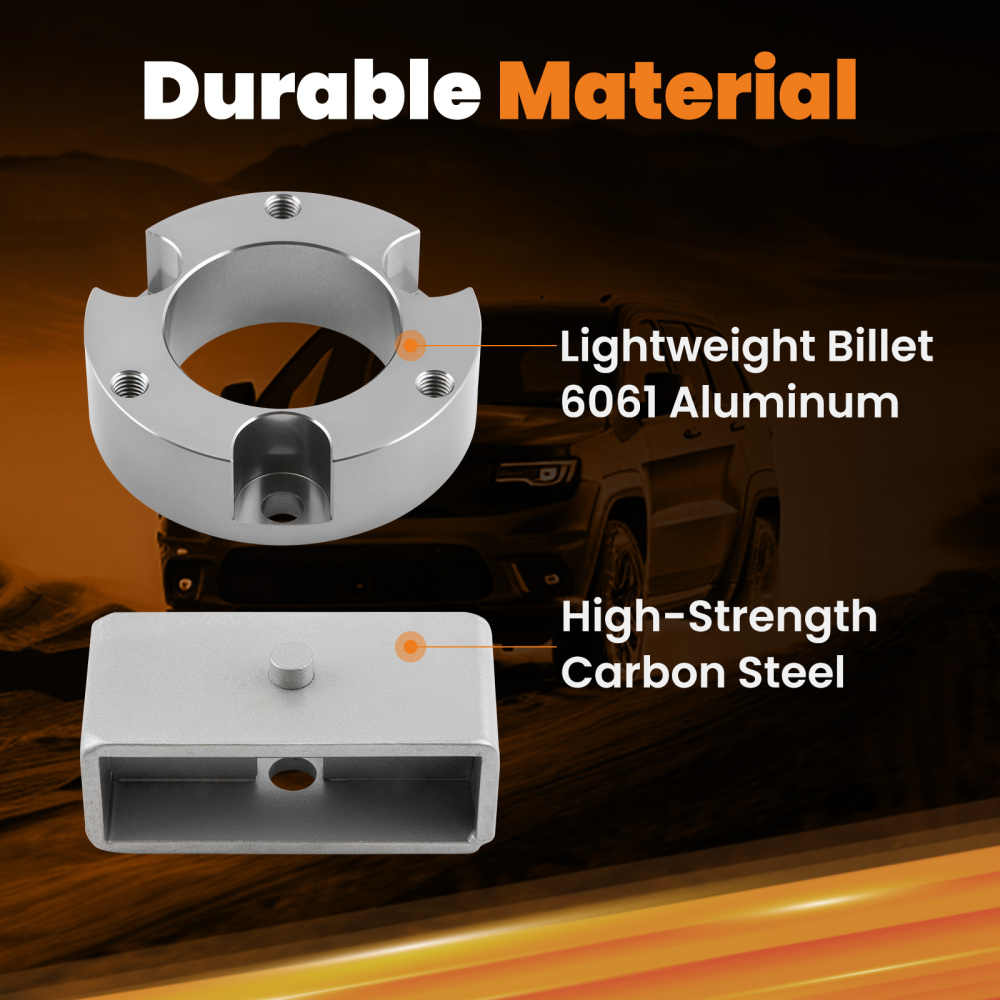 3 in Front 2 inRear Leveling Lift Kit Diff Drop Spacer compatible for Toyota Tacoma 95-04 