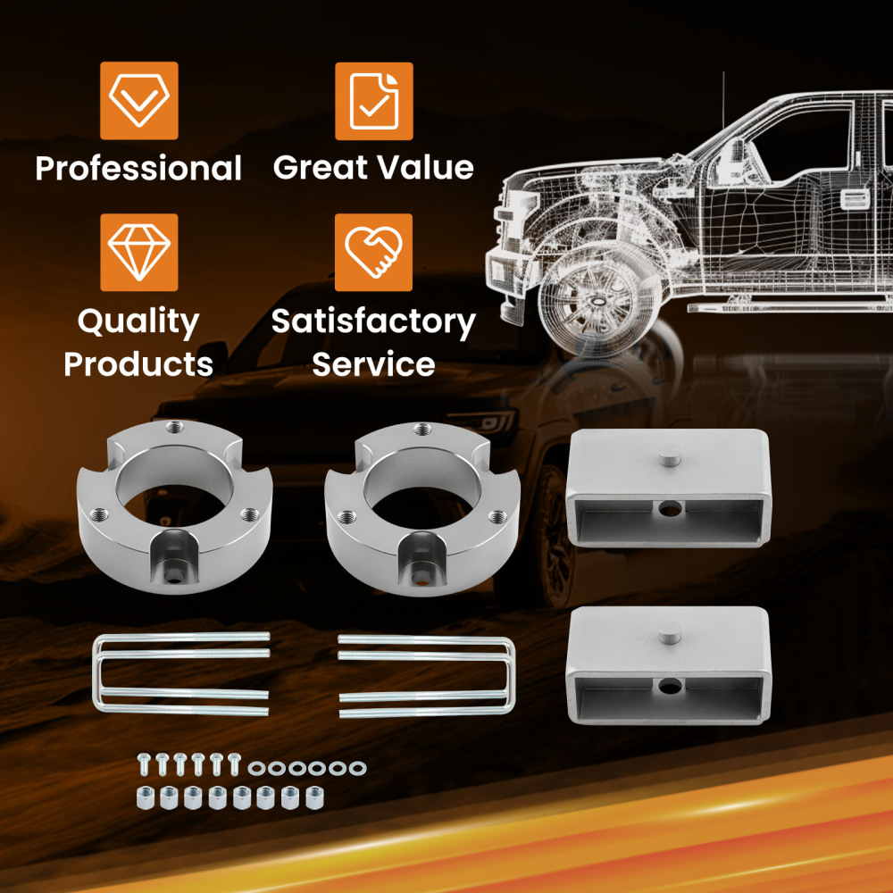 3 in Front 2 inRear Leveling Lift Kit Diff Drop Spacer compatible for Toyota Tacoma 95-04 