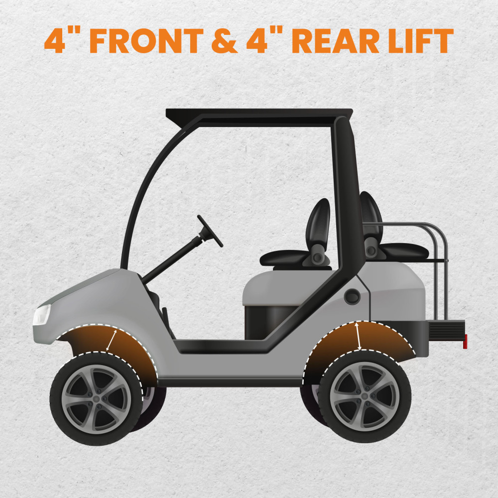 4 inch Block Lift Kit compatible for Yamaha Golf Cart Model Gas / Electric G9