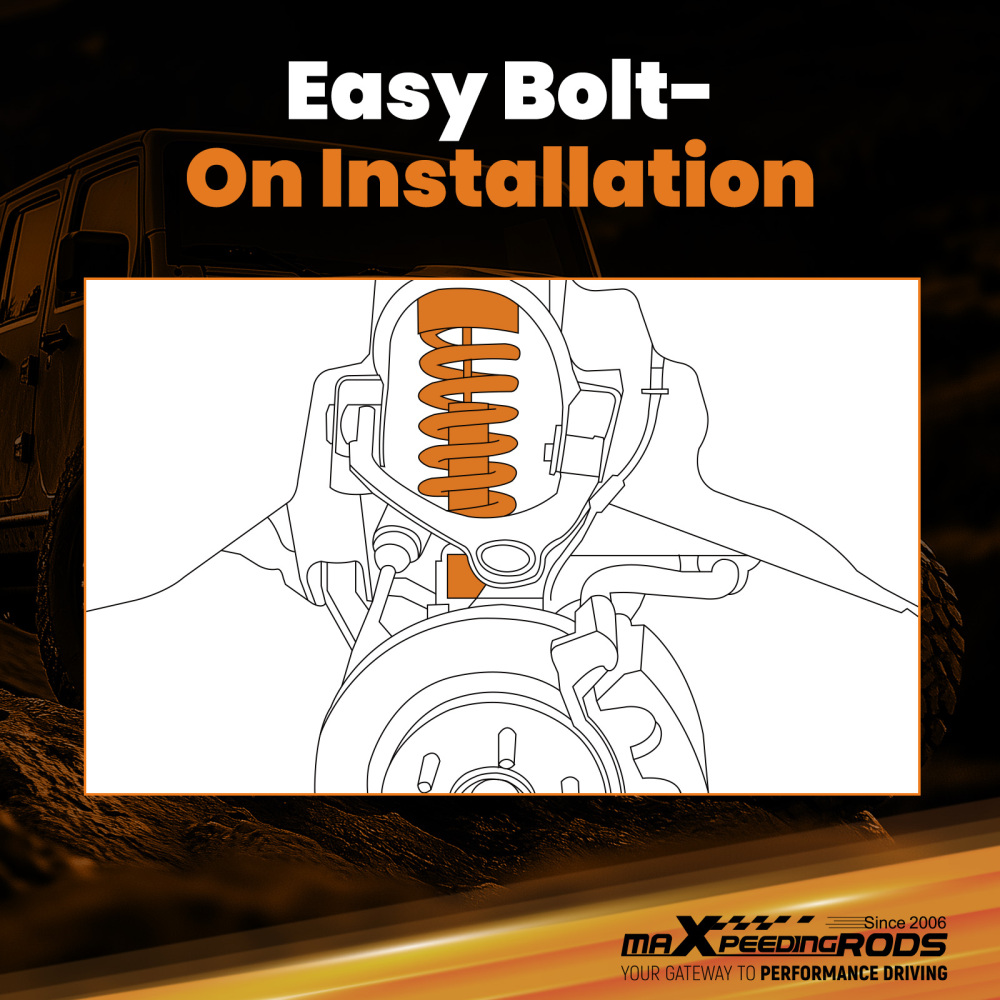 2 Front Lifted Struts Loaded Leveling Struts compatible for Ford F-150 4WD 2009-2013