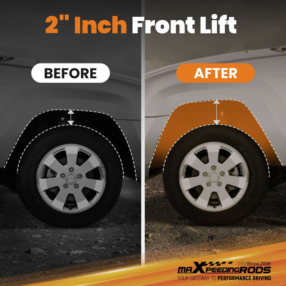 2 Front Lifted Struts Loaded Leveling Struts compatible for Ford F-150 4WD 2009-2013