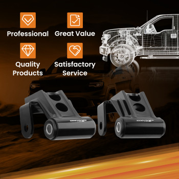 2 Lowering Shackles Leveling Kit compatible pour Dodge Ram 2500 3500abaisser, Les Manilles