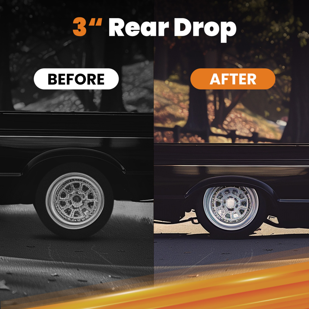 New Universal Lower Coil-over Shock Mount Kit Set Rear Lowering