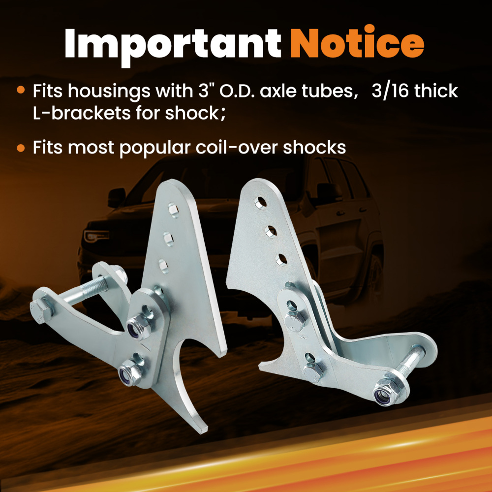 New Universal Lower Coil-over Shock Mount Kit Set Rear Lowering