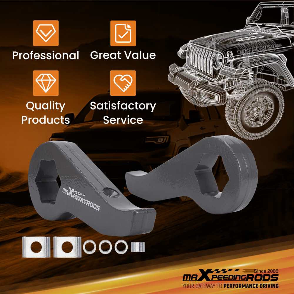 Front Torsion Keys 1-3 Leveling Kit compatible for Chevy/GMC 2500/3500HD 2011-2019 2018