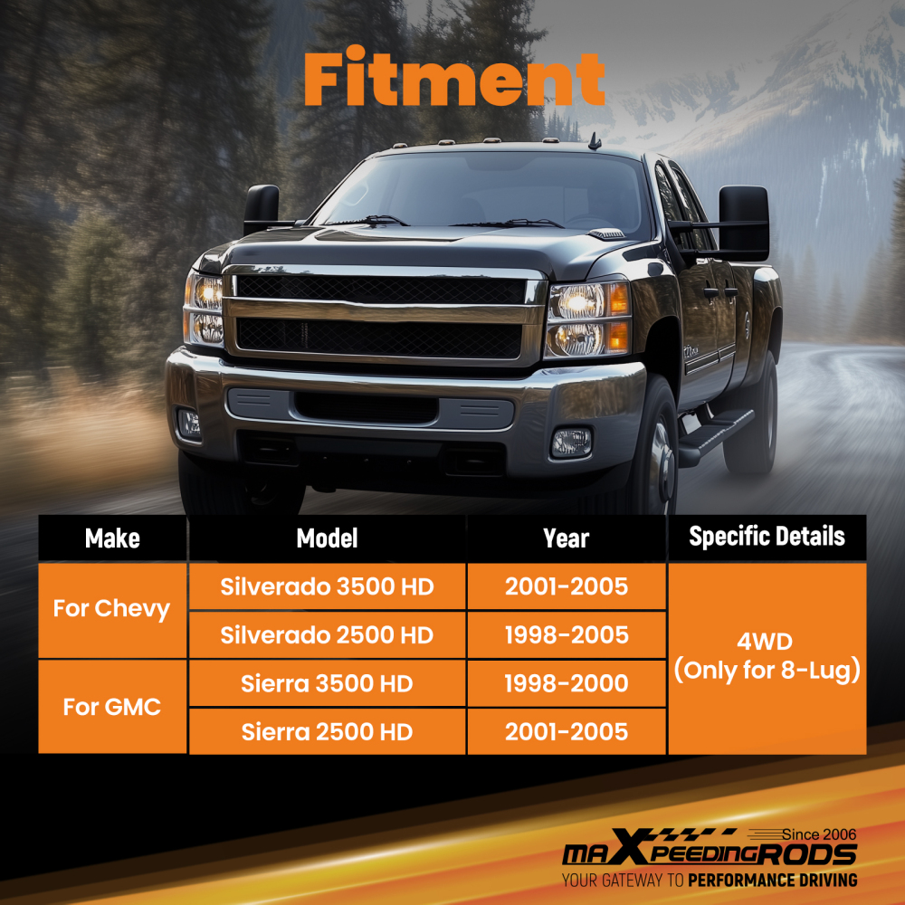 Front 2-3 Leveling Kit w/Control arms compatible for Chevy/GMC 2500/3500HD 2011-2020