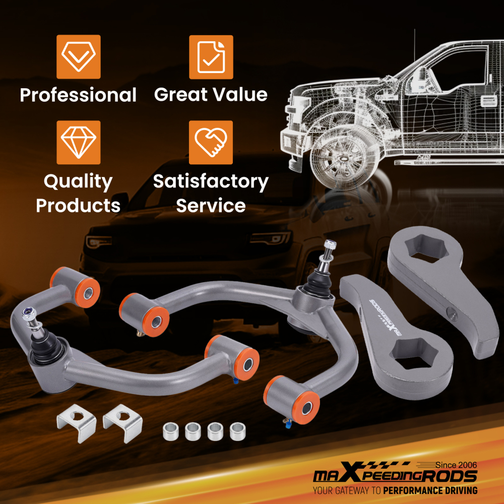 Front 2-3 Leveling Kit w/Control arms compatible for Chevy/GMC 2500/3500HD 2011-2020