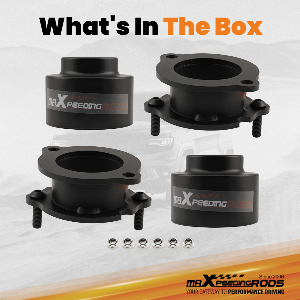 2inch Aluminum Lift Spacer Kit Front Rear for Trail Blazer Envoy 2002-09 Billet