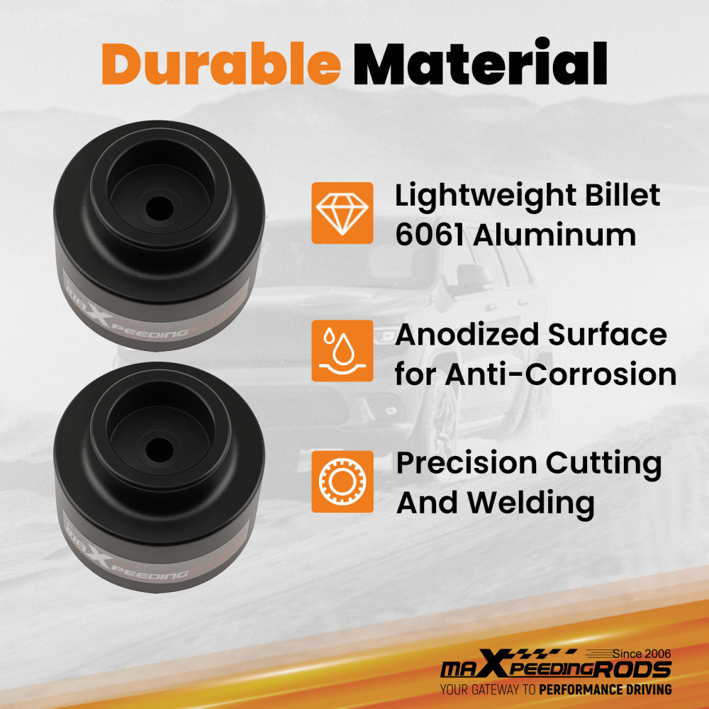 2 Inch Front Rear Spacer Lift compatible for Dodge Ram 1500 2009-2023 4WD Billet Kit