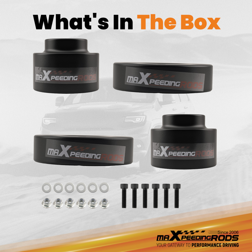 2 Inch Front Rear Spacer Lift compatible for Dodge Ram 1500 2009-2023 4WD Billet Kit