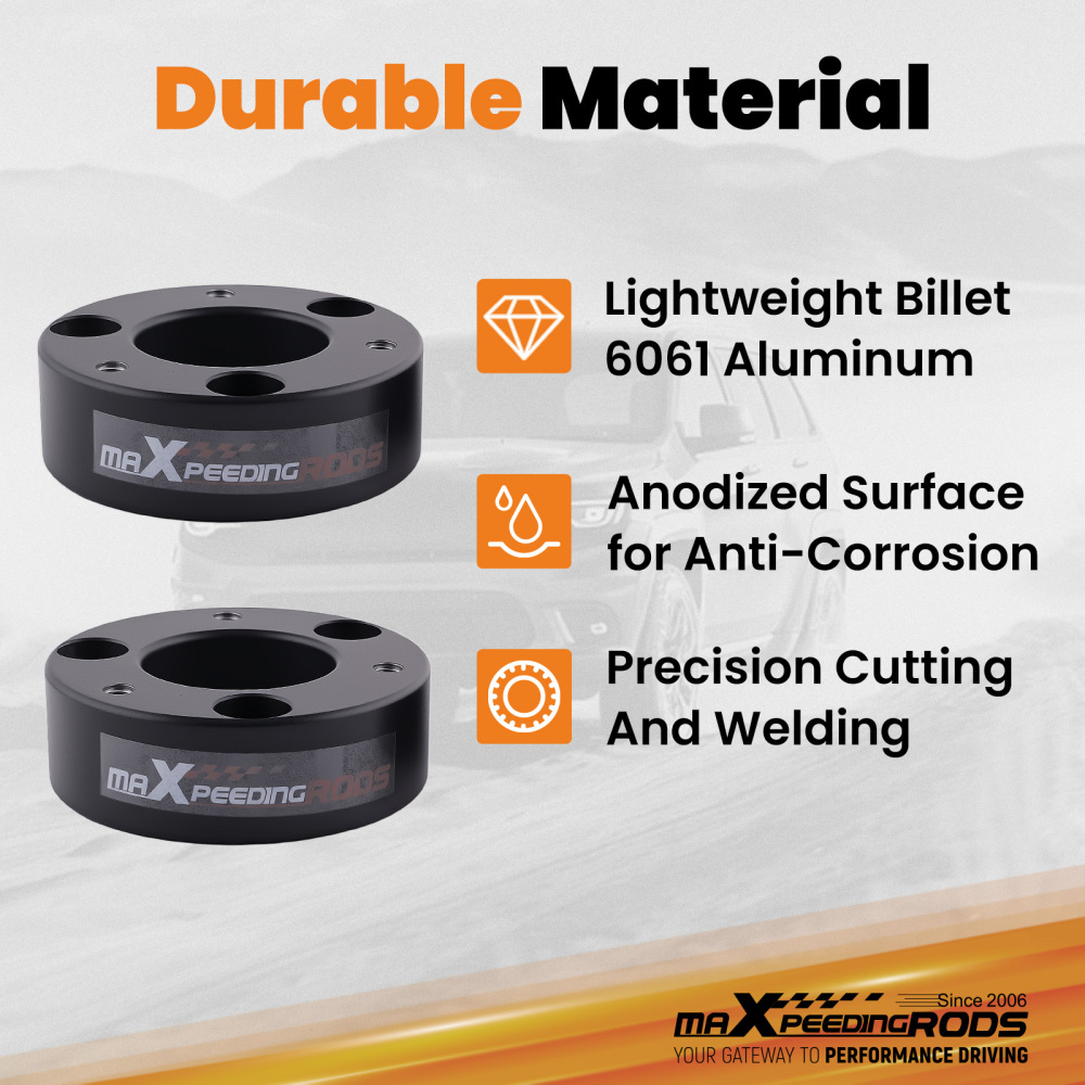 2.5 Front 1.5 Rear Lift Spacer Kit compatible for Dodge Ram 1500 4WD 2009-2023 Aluminum