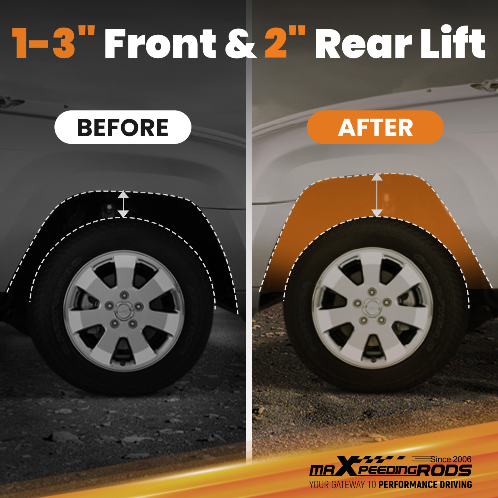 1-3 Front + 2 Rear Shackles Torsion Bar Keys compatible para Dodge Durango 1998-2003 4WD