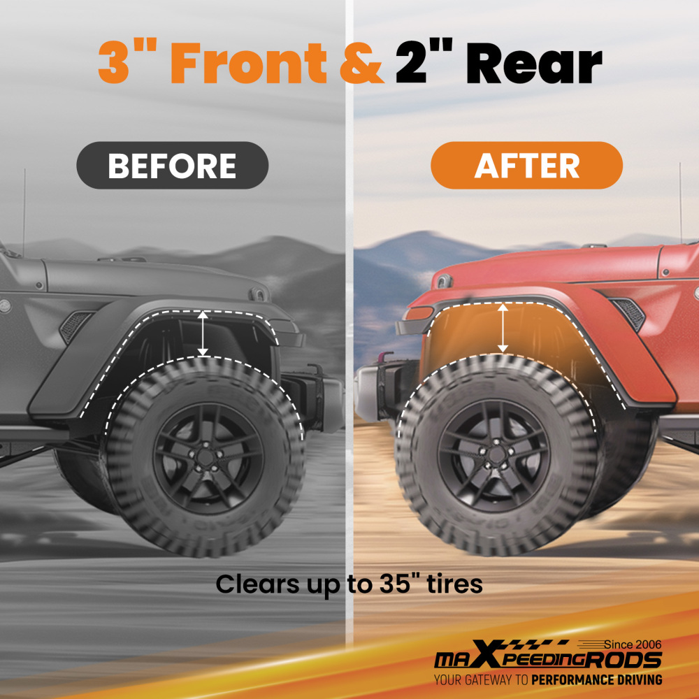 3 Front 2 Rear Setup compatible for Honda Element 03-11 with Control Arms Level Kit