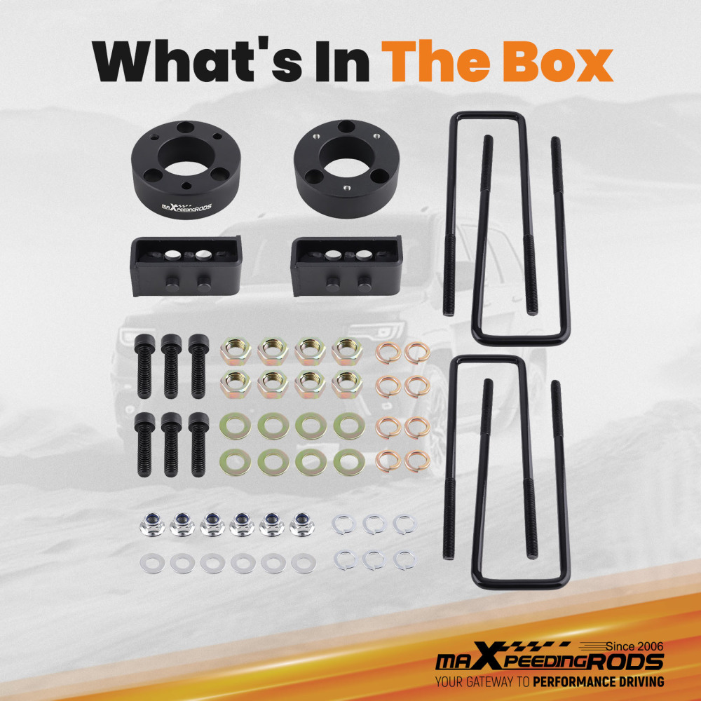 3 Front 2 Rear Leveling Lift Kit compatible for Ford F150 2WD 4WD 04-20 SpacersBlocks