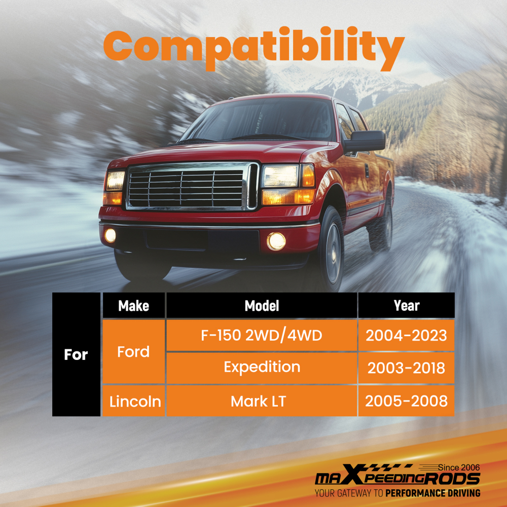 3 Front Leveling Lift Kit compatible pour Ford F150 2004-2023 Expedition 2003-2018 2WD 4WD