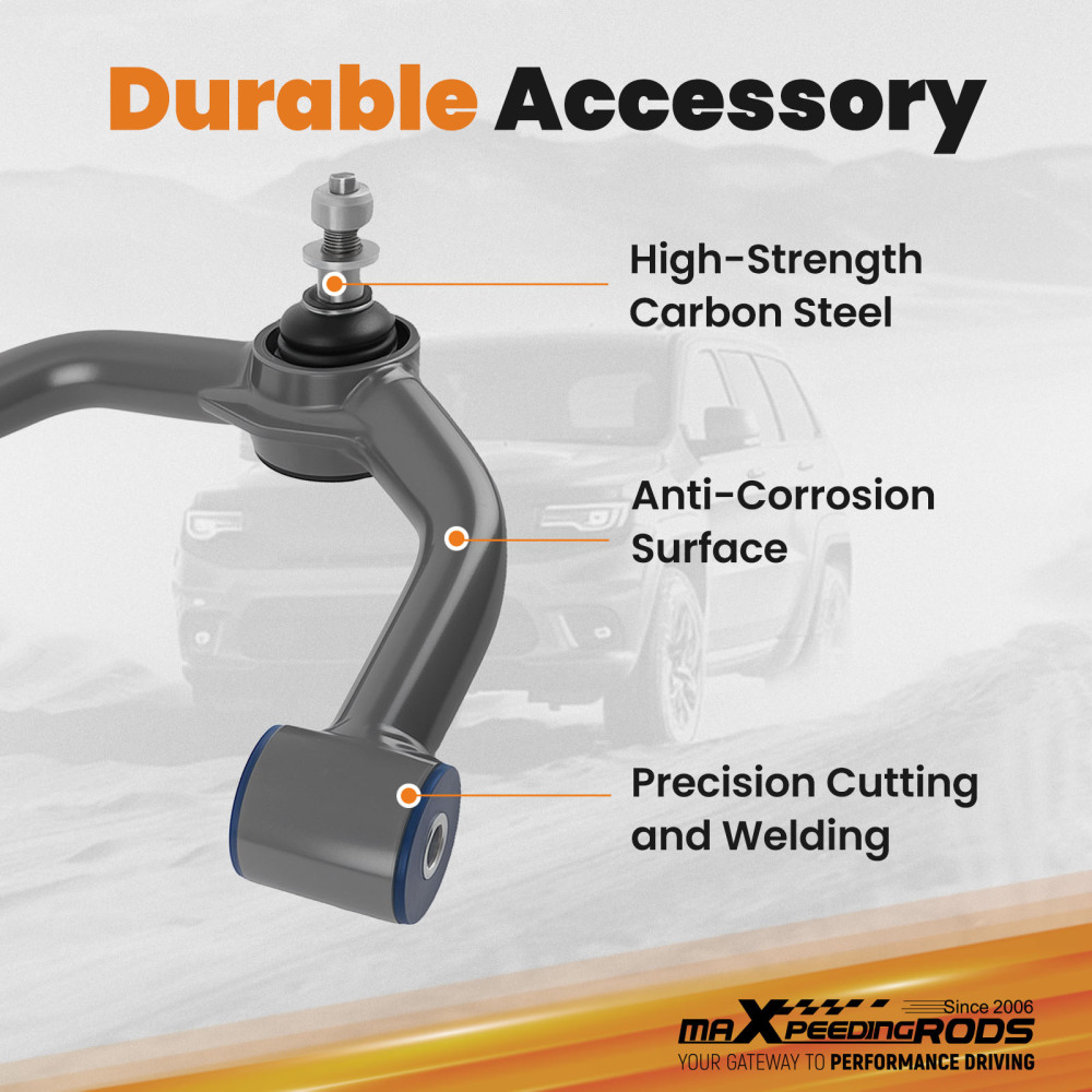 3 inch Front Lift Kit w/ Upper Control Arms compatible for Ford F-150 4WD 2004-2023